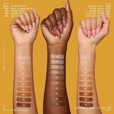 NYX Professional Makeup Buttermelt Glaze Skin Tint SPF 30 Vanilla Bean Butta 1.01 fl oz - Imperfect Container