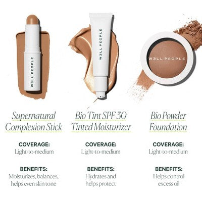 Well People Supernatural Complexion Stick Foundation & Concealer 20 Light Medium Warm 0.28oz - New