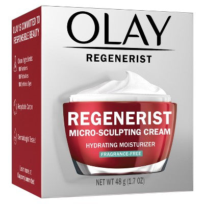 Olay Regenerist Face Moisturizer Micro-Sculpting Cream Fragrance Free 1.7oz - Missing Box