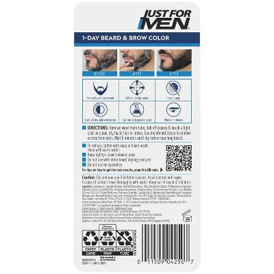Just For Men 1-Day Beard & Brow Color Black - Missing Box