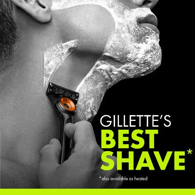 Gillette Labs Mens Special NFL Bengals Edition Shaving Razor with 4 Refills and Magnetic Stand - New