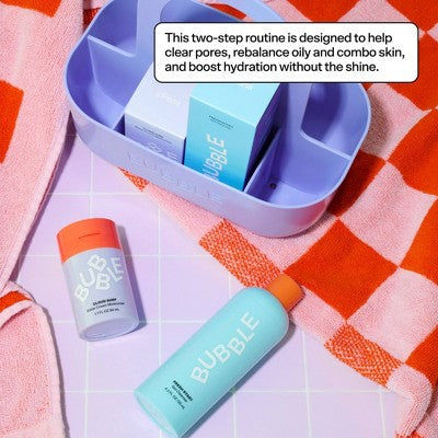 Bubble Skincare Shower Caddy Skincare Sets for Combination Skin 3ct - Imperfect Box