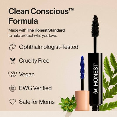 Honest Beauty Extreme Volume Mascara + Bold Lash Primer Black 0.27 fl oz - Imperfect Box
