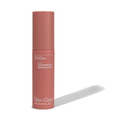 cleo+coco. Body and Hair Antiperspirants and Deodorant Powder Grapefruit Bergamot 0.88oz - New