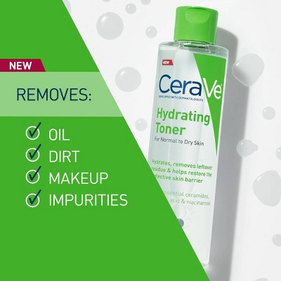 CeraVe Hydrating Toner Facial Toner for Normal to Dry Skin 6.8 fl oz - New
