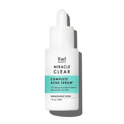 Rael Miracle Clear Complete Acne Treatment Face Serum 1oz - New