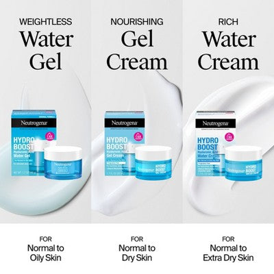 Neutrogena Hydro Boost Water Face Gel for Normal to Oily Skin 1.7oz - Missing Box
