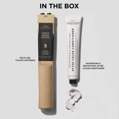 L'Oreal Paris Colorsonic  Permanent Hair Color Cartridge Dark Blonde Natural 7 - Imperfect Box