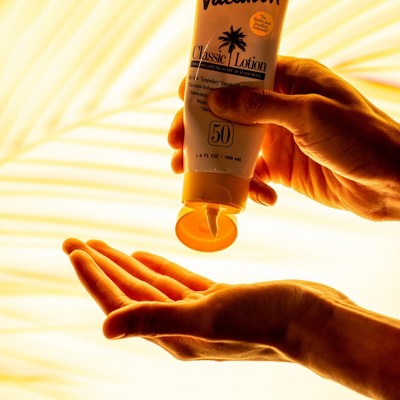 Vacation Classic Sunscreen Lotion SPF 50 6 fl oz - Imperfect Container