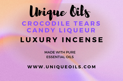 Unique Oils Luxury Incense - Crocodile Tears Candy Liqueur (pack of 10)